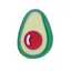 Avocado Half Stone Pin Badge