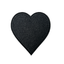 Black Heart Embroidery Patch (7 x 6cm)