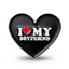 I Love My Boyfriend Heart Pin Badge