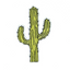 Cactus Wild West Patch Iron On (8 x 5cm)