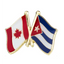 Canada & Cuba Friendship Pin Badge