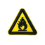 Fire Triangle Hazard Embroidery Patch (5cm)