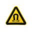 Magnetic Triangle Hazard Embroidery Patch (5cm)
