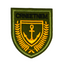 Maritime Command Anchor Oak leaf Shield Iron On Patch (6.5 x 5.5cm)