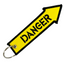 Danger Arrow Fabric Luggage Keyring