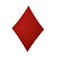 Red Diamond Embroidery Patch (6 x 9cm)