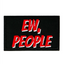 Eww People Funny Black Iron On Patch (7.8 x 5cm)