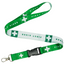 First Aider Lanyard – Green & White Safety Neck Strap with Medical Cross Symbol