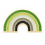 Aromantic Pride Flag Pin Badge