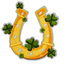 Lucky Irish Horse Shoe Embroidery Patch (8 x 8cm)