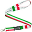 Italy Flag Lanyard – Tricolore Green, White & Red “Italia” Design