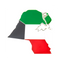 Kuwait Country Shape Pin Badge