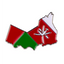 Oman Country Shape Pin Badge