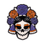 Day of the Dead Sugar Skull Enamel Lapel Pin Badge