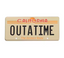 Out Of Time Number Plate Pin Badge