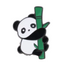 Panda Bear & Bamboo Pin Badge