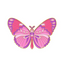 Pink Butterfly Pin Badge