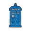 Insignia de solapa de cabina telefónica de policía británica azul, máquina del tiempo de ciencia ficción