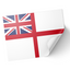 A sticker representing the Royal Navy White Ensign flag with a blue and white design and a red cross. © Tigoli® 2026 All Rights Reserved Panda Loco Ltd