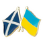 Scotland & Ukraine Friendship Pin Badge