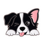 Cute Border Collie Dog Enamel Lapel Pin Badge