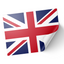 A sticker with the Union Jack design, featuring red, white, and blue colors. © Tigoli® 2026 All Rights Reserved Panda Loco Ltd