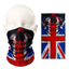 Mascarilla Union Jack con calavera - Braga de cuello transpirable para la cara