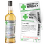 A humorous novelty sticker designed to resemble a prescription for whiskey. It is shown both as a label on a whiskey bottle and as a separate sticker. © Tigoli® 2026 All Rights Reserved Panda Loco Ltd