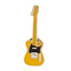 Yellow Electric Guitar Pin Badge