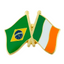 Brazil & Ireland Friendship Pin Badge