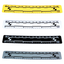 Three CSI-themed rulers in yellow, white, and black colors with measurement markings. © Tigoli® 2026 All Rights Reserved Panda Loco Ltd