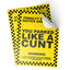 Three yellow and black joke parking ticket stickers with various humorous phrases written on them, placed on a white background. © Tigoli® 2026 All Rights Reserved Panda Loco Ltd