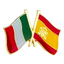 Italy & Spain Friendship Pin Badge