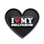 I Love My Girl Friend Heart Pin Badge