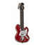 Red Electric Guitar Pin Badge