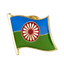 Flag of the Romani People Pin Badge