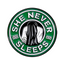 She Never Sleeps Coffee Horror Pin Badge