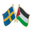 Sweden & Palestine Friendship Pin Badge