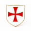 Knights Templar Free Masons Masonic Shield Pin Badge