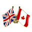 United Kingdom & Canada Friendship Pin Badge
