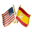 USA & Spain Friendship Pin Badge