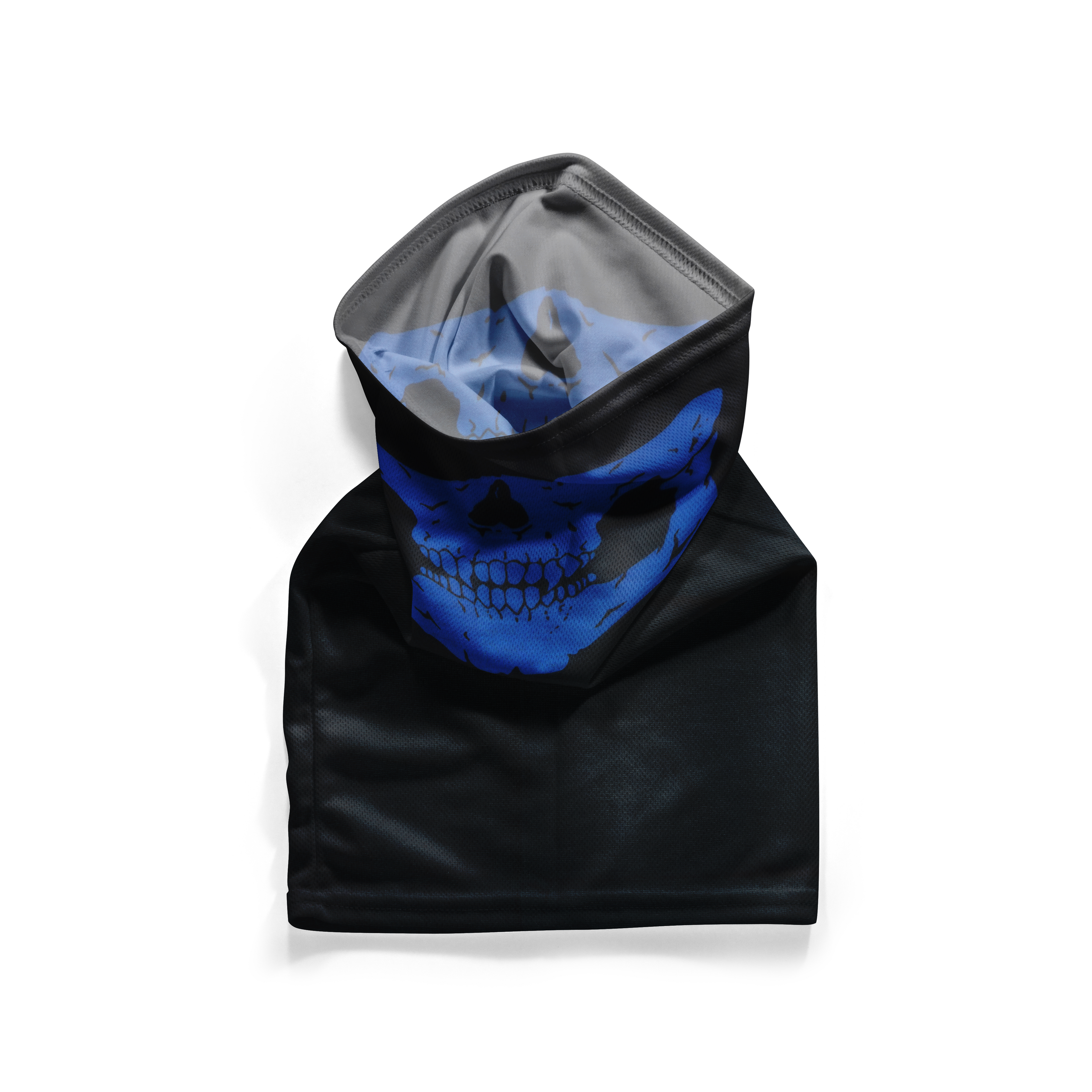 Snood azul calavera – Mascarilla transpirable pañuelo para cuello