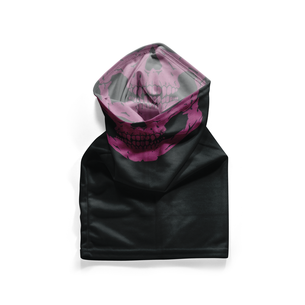 Snood carmesí rosado - Mascarilla transpirable, cubrecuello
