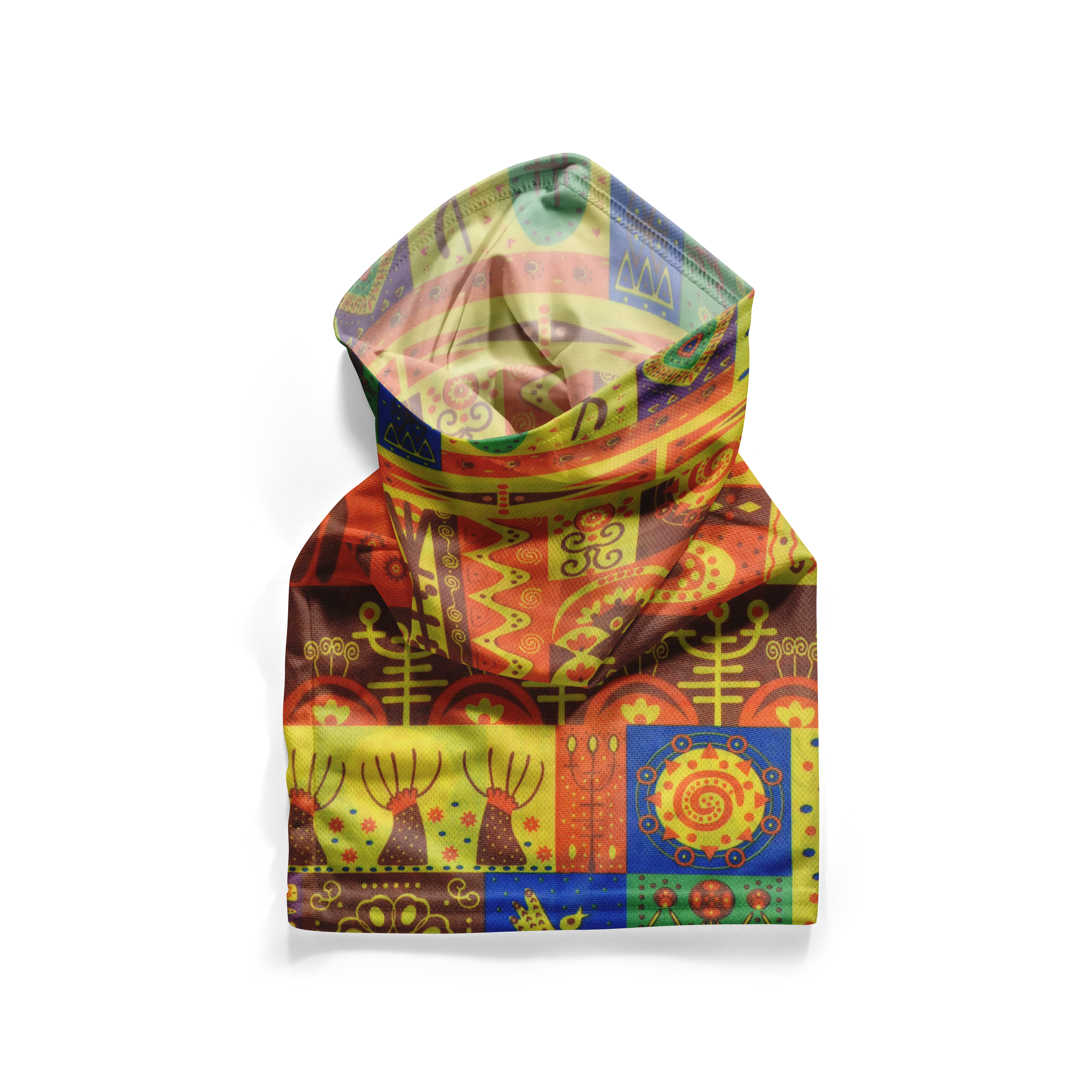 Tribal Mosaic Heritage Snood – Breathable Mask Neck Gaiter Face Covering Secondary image
