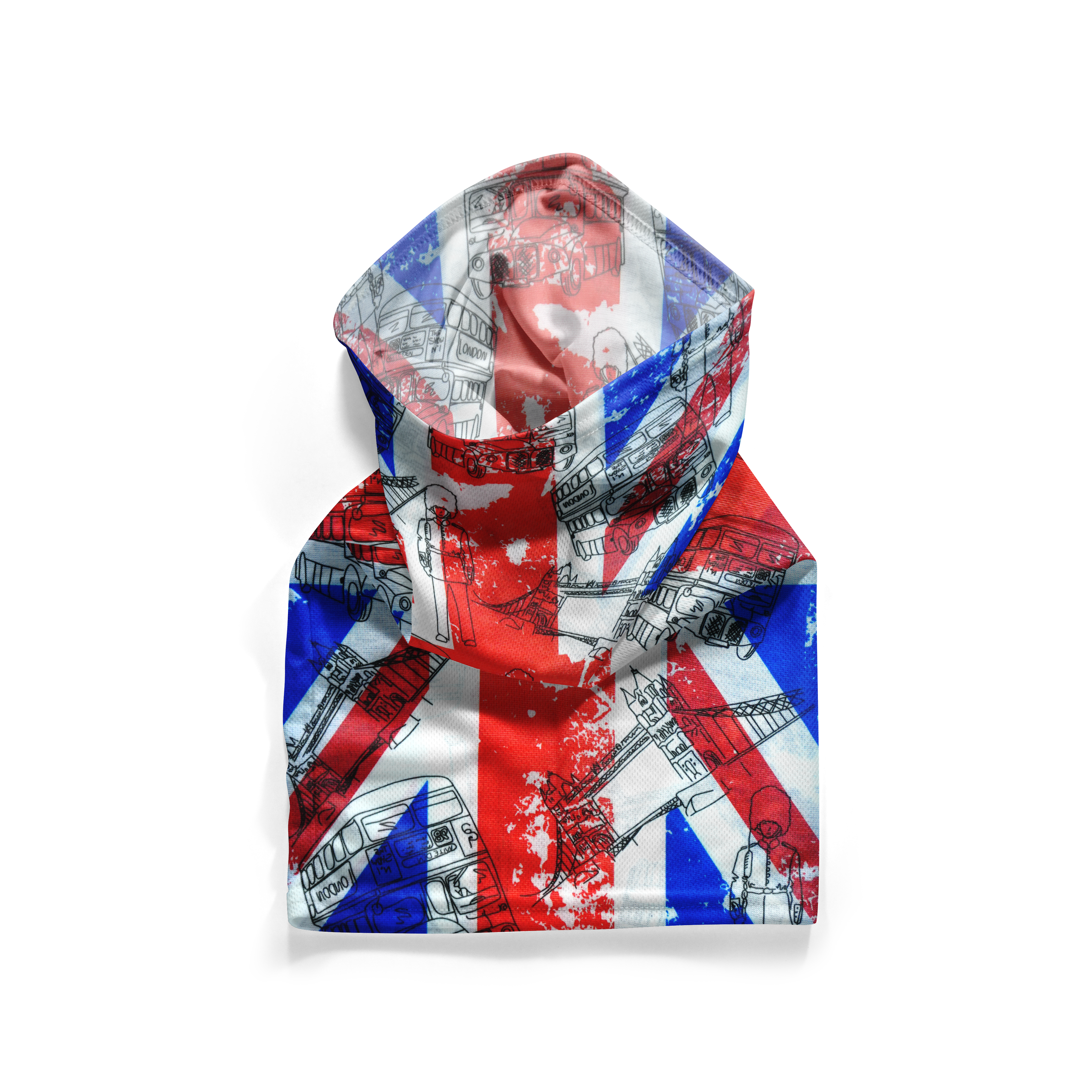 Union Jack London Icons Snood  – Breathable Mask Neck Gaiter Face Covering Secondary image
