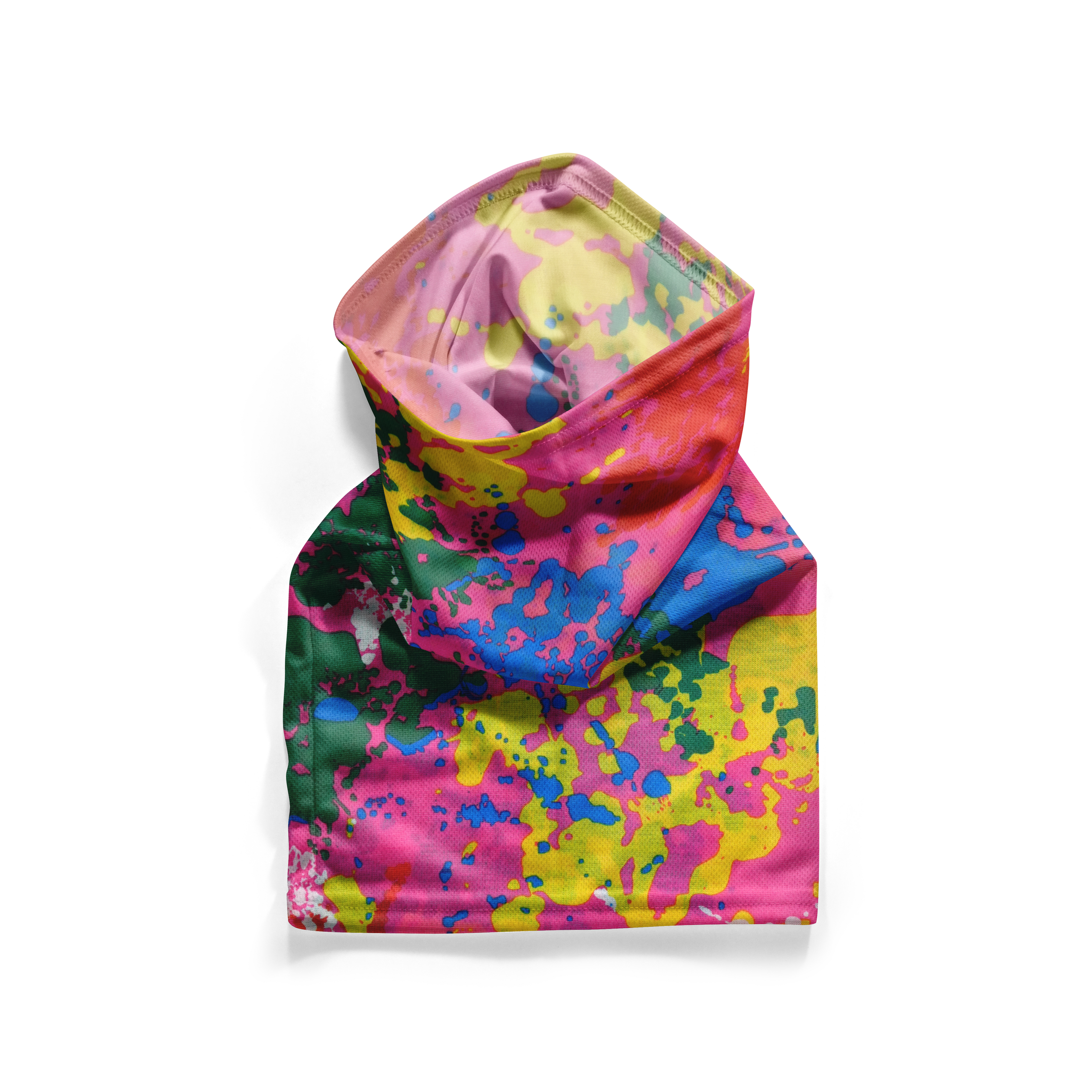 Braga de cuello rosa de paintball – Mascarilla transpirable, cubrecuello, cubrecara
