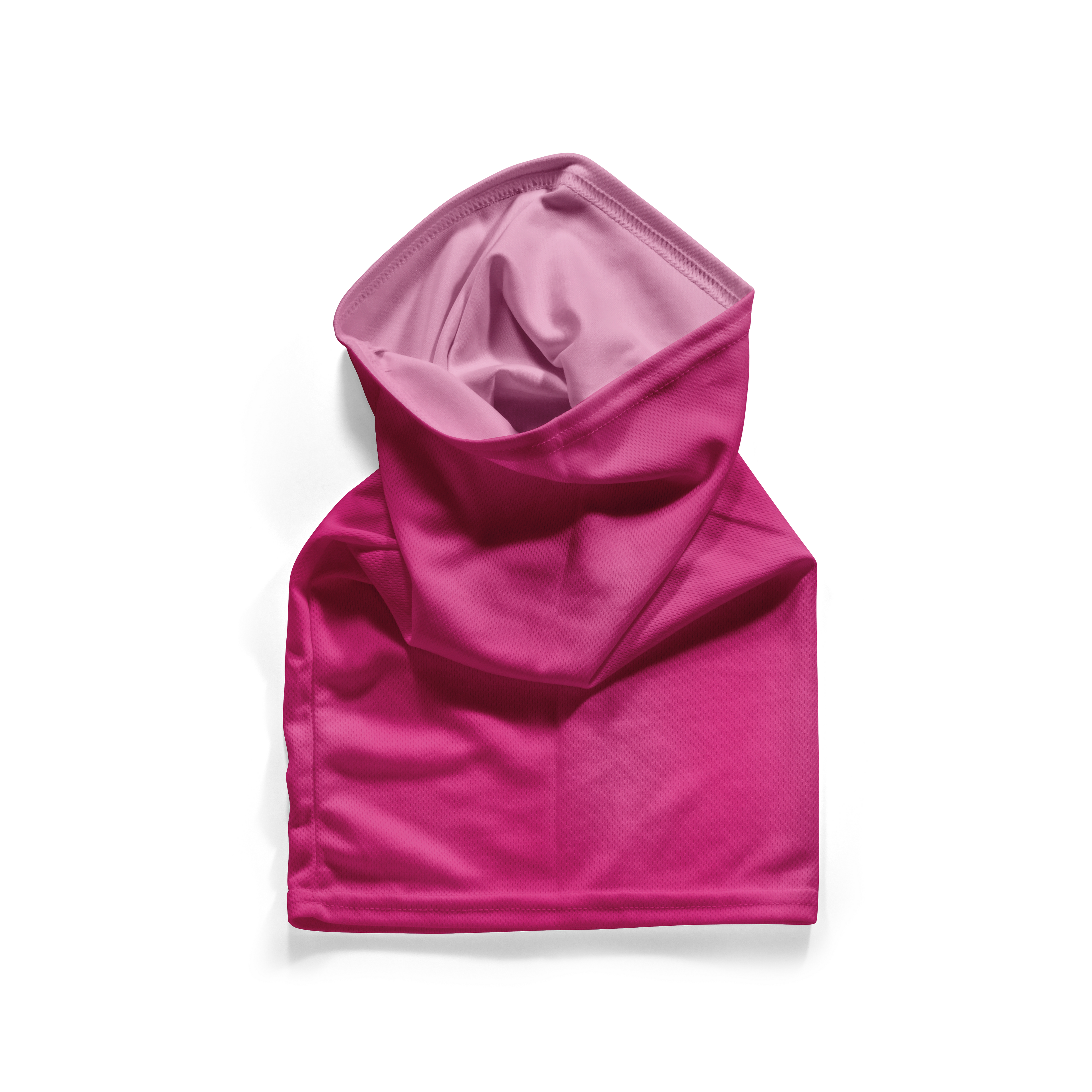 Cuello tipo snood rosa intenso - Mascarilla transpirable, cubrecuello, cubreboca
