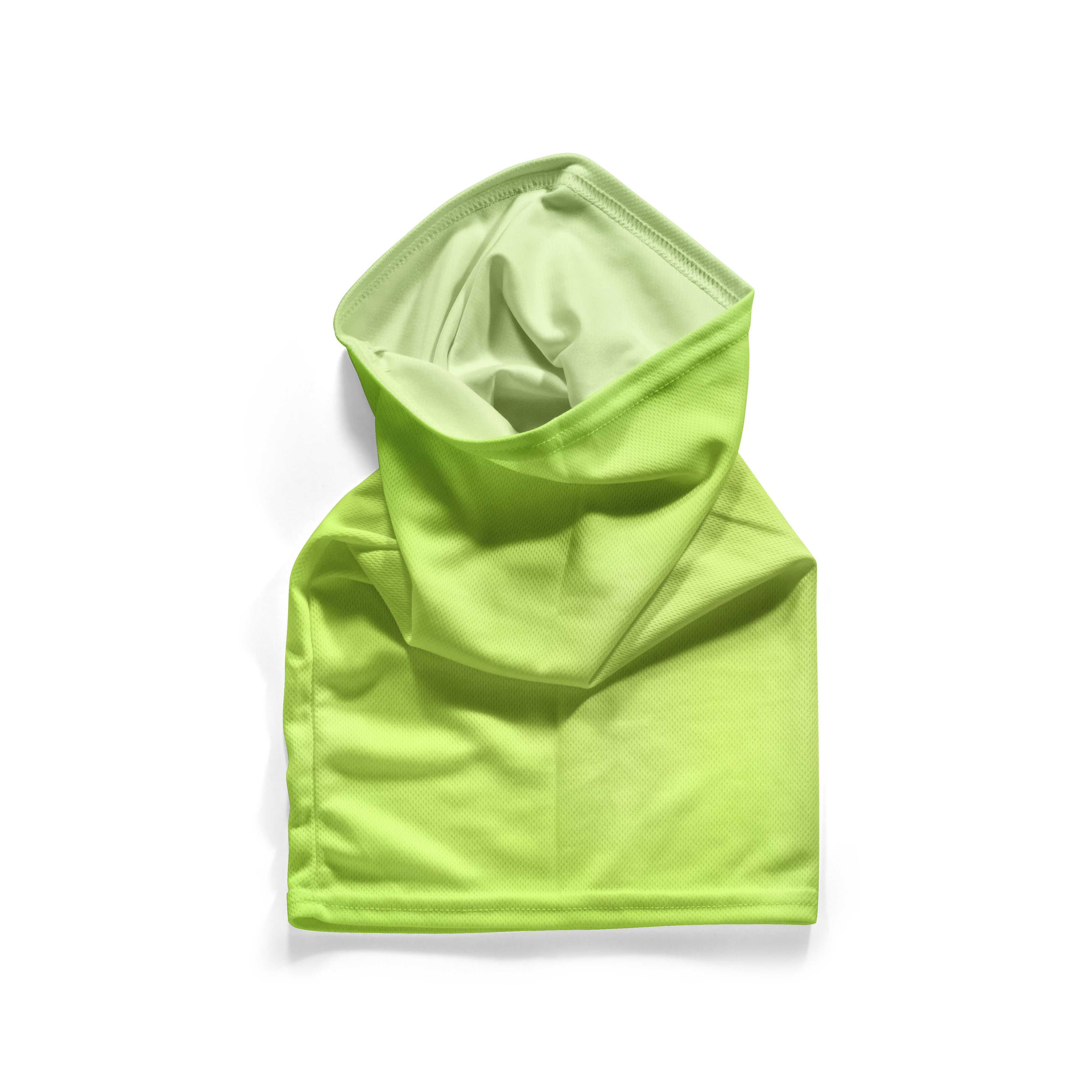 Neon Yellow Green Snood  – Breathable Mask Neck Gaiter Face Covering Secondary image