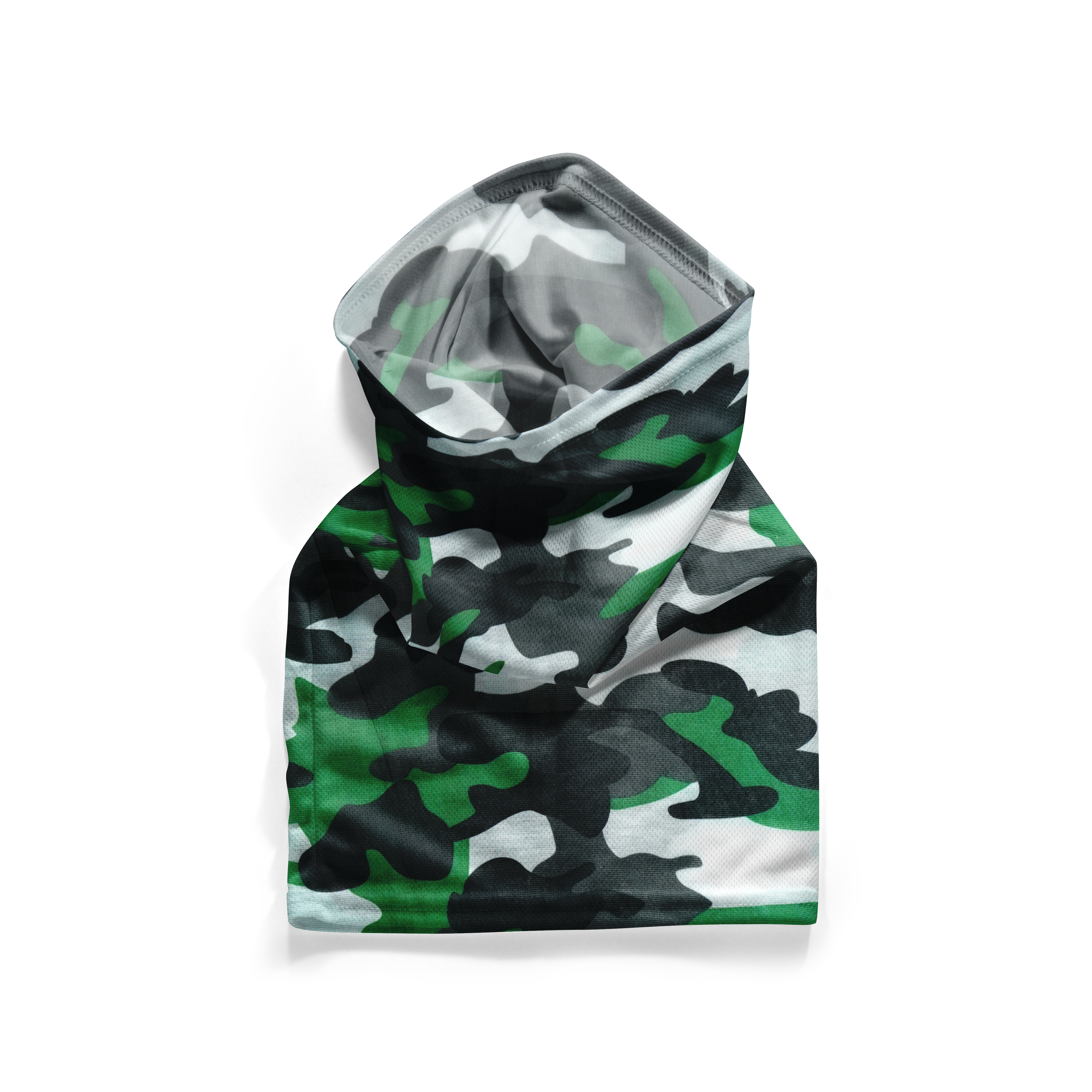 Tactical Camo Green Camouflage Snood – Breathable Mask Neck Gaiter Face Covering Secondary image