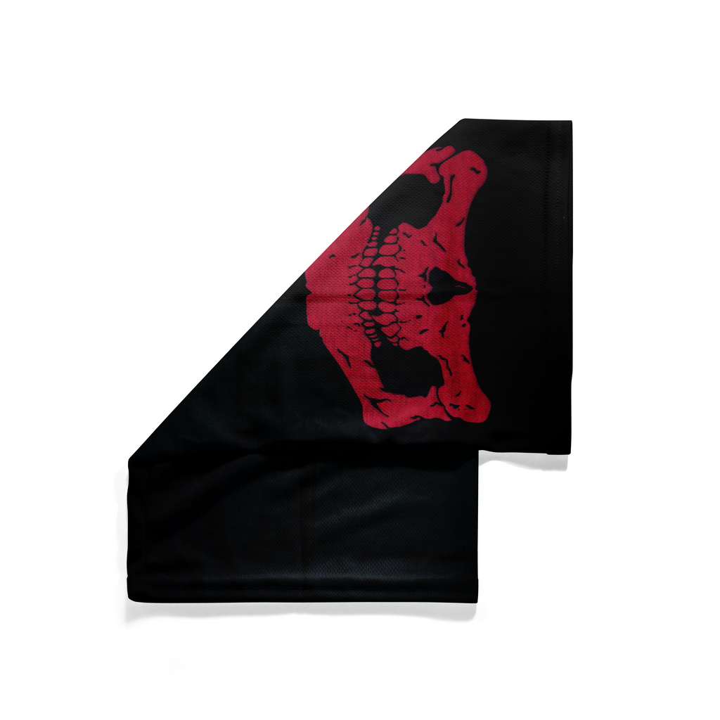 Pasamontañas/Braga de cuello de calavera roja - Máscara transpirable, cubrecuello/cubrebocas
